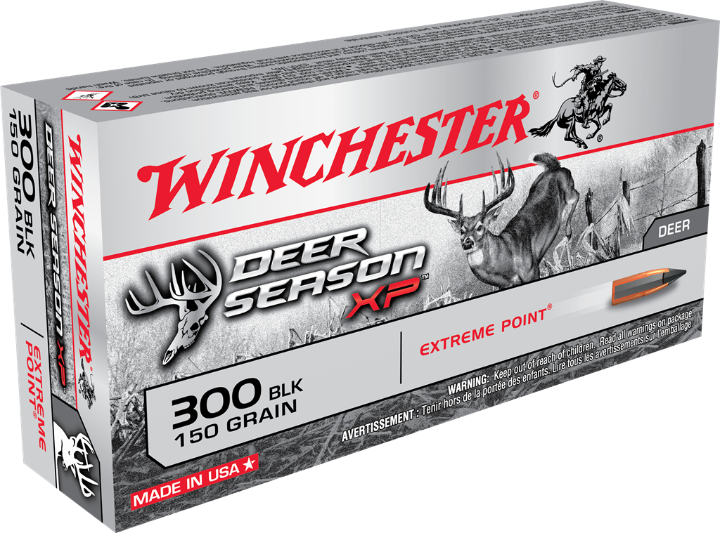 Winchester Deer Season XP .300 AAC Blackout 150gr. Extreme Point 20rd Box #X300BLKDS