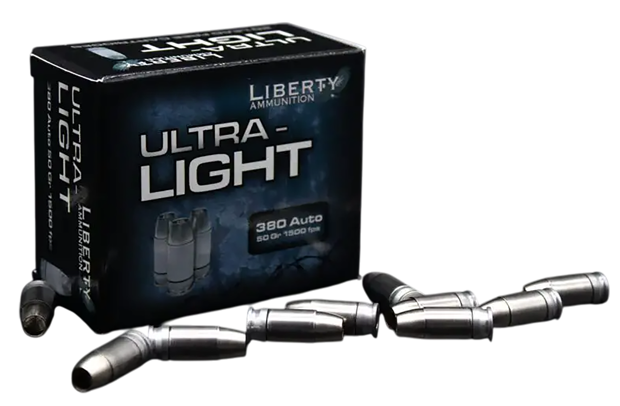 Liberty Ammunition Civil Defense Pistol Ammunition LA-UL-380-055, 380 ACP, 50GR, 1500fps, 20 Rd/bx