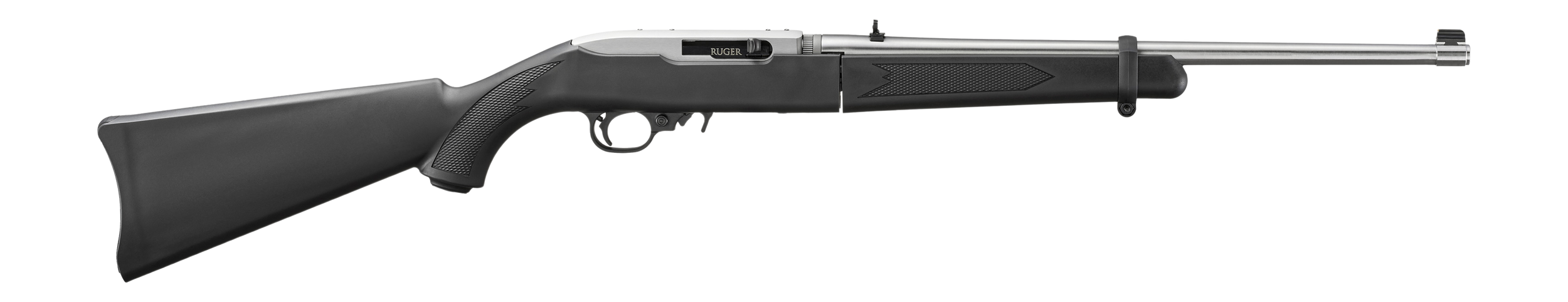Ruger 10/22 Takedown Rifle 32010, 22 Long Rifle, 18.5", Black Synthetic Fixed Stock, Satin Stainless Finish, Threaded, 10 Rds