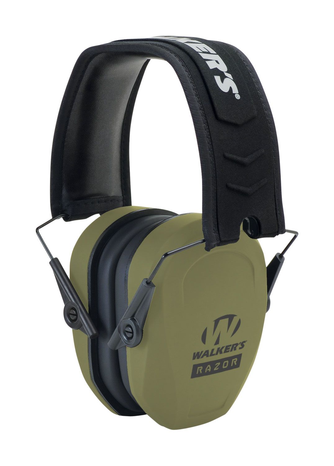 Walker's Razor Slim Passive Muff, 27 dB, Over the Head, Head OD Green/Black Polymer GWPRSMPASODG