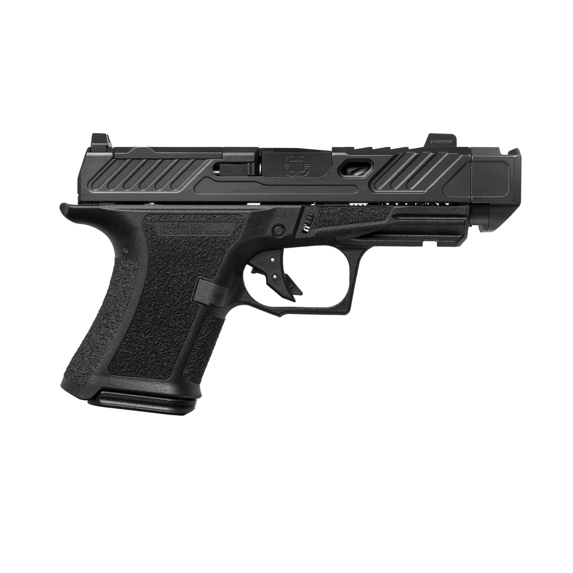 Shadow Systems CR920 Combat Pistol SS-4240, 9mm, 3.75in, Black Frame Grips, 10 Rds