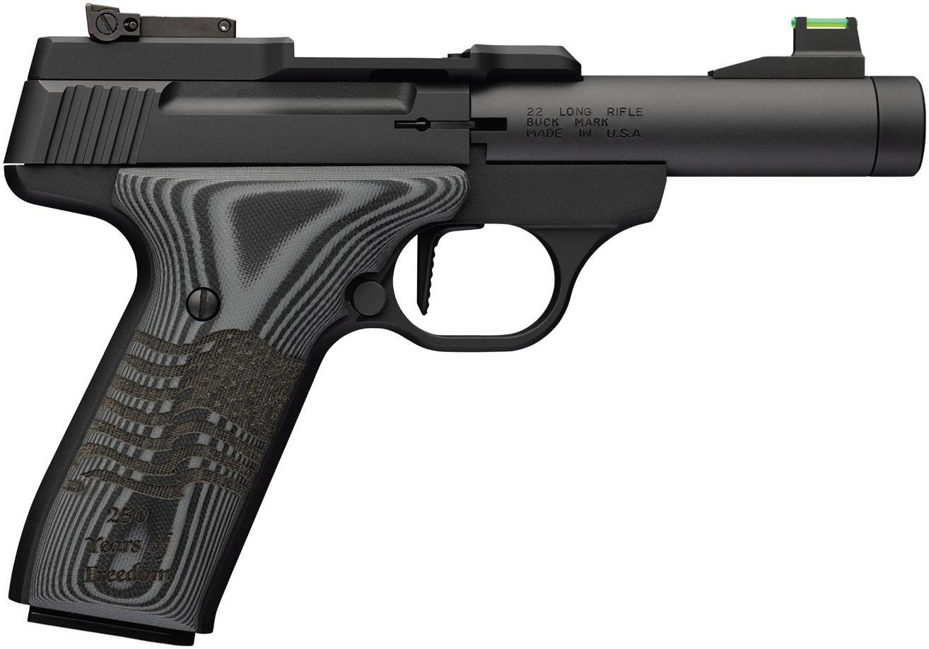 Browning Buck Mark Black Label 250th Optic Ready Pistol 051611490, 22LR, 4.4in, Synthetic Grips, 10 Rds