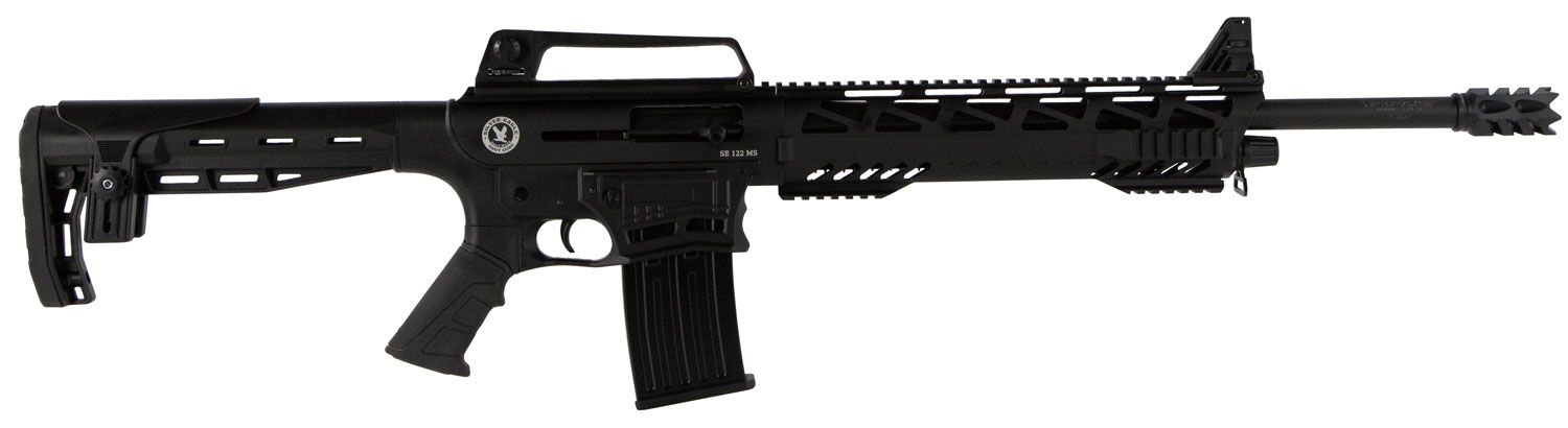 Silver Eagle SE122 Tactical Semi-Auto Shotgun SE122TAC, 12 Gauge, 18.50", 3" Chmbr, 5 Rds