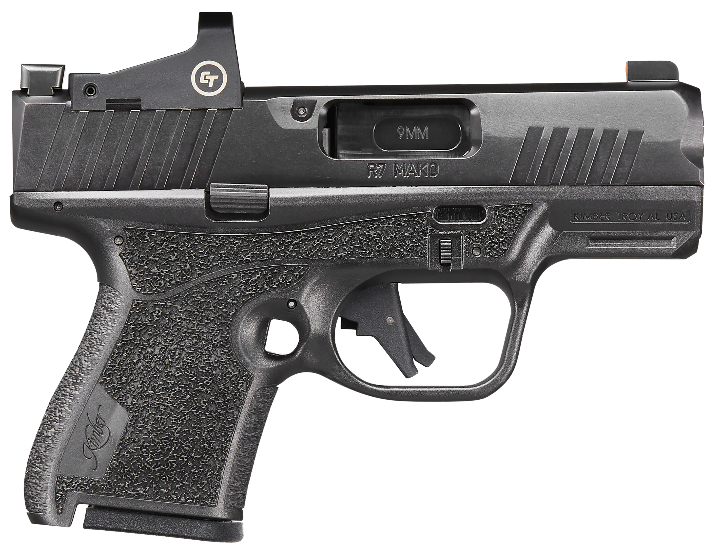 Kimber R7 Mako Bundle w/Optic Optic Ready Pistol 3800026, 9mm, 3.37in, Black Finish, 13 Rds